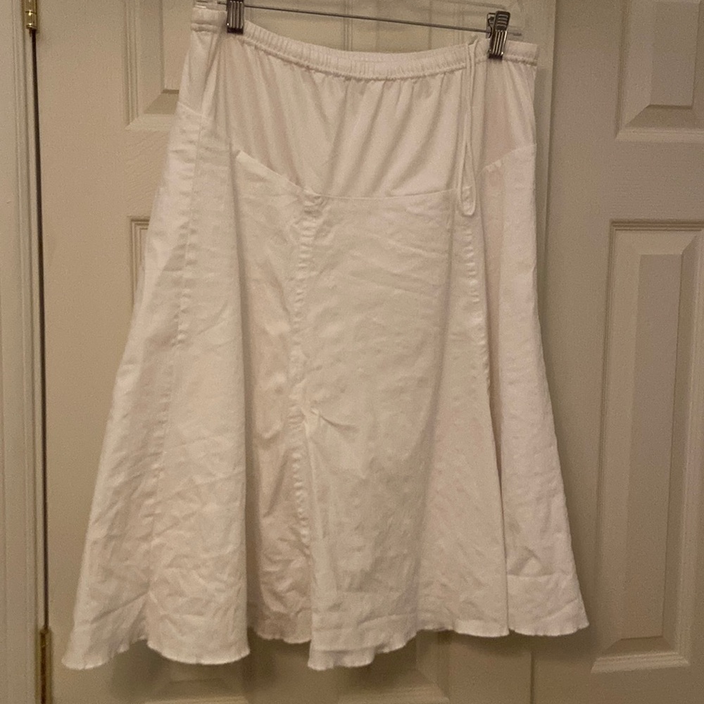 Mimi Maternity White Skirt